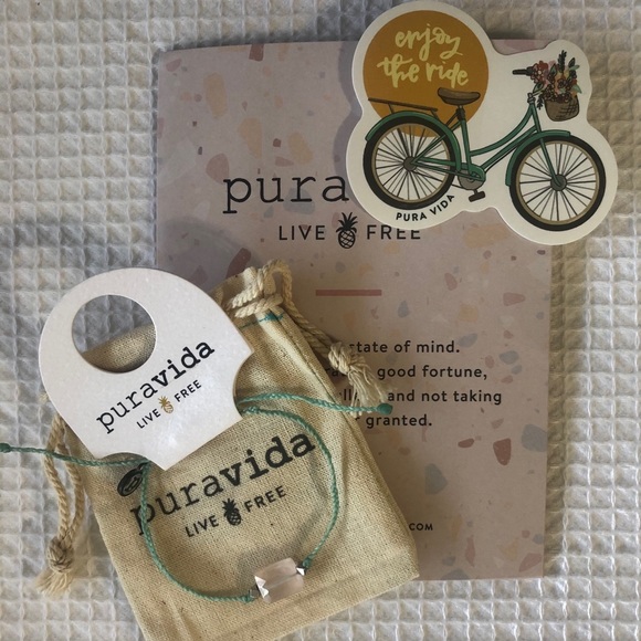 Pura Vida Jewelry - Pura Vida Rose Quartz Charm Bracelet